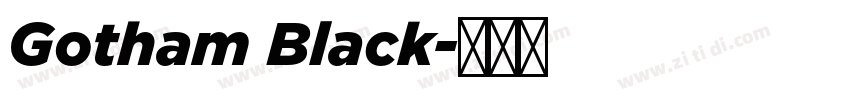 Gotham Black字体转换